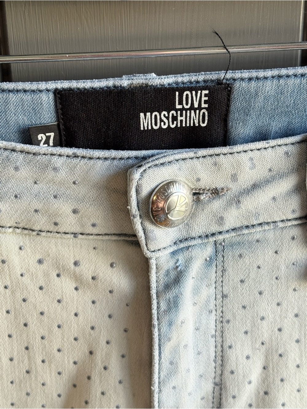 Love Moschino Polkadot Jeans 👖 Light wash